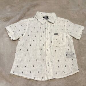 Volcom Short Sleeve Button Up- 2T